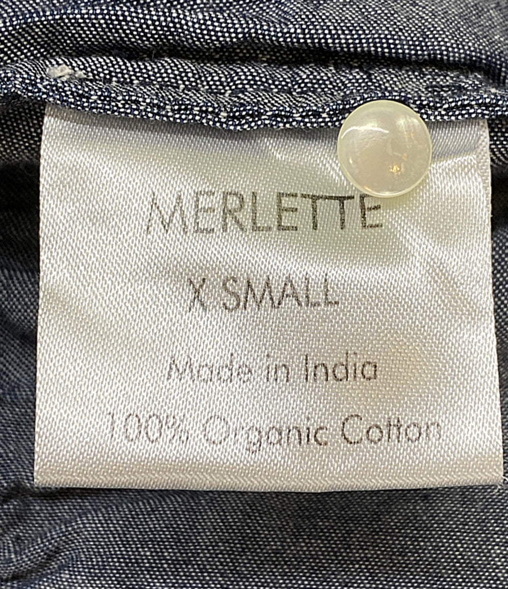 マーレット 長袖ワンピース インディゴ     4010300290 レディース SIZE XS  merlette