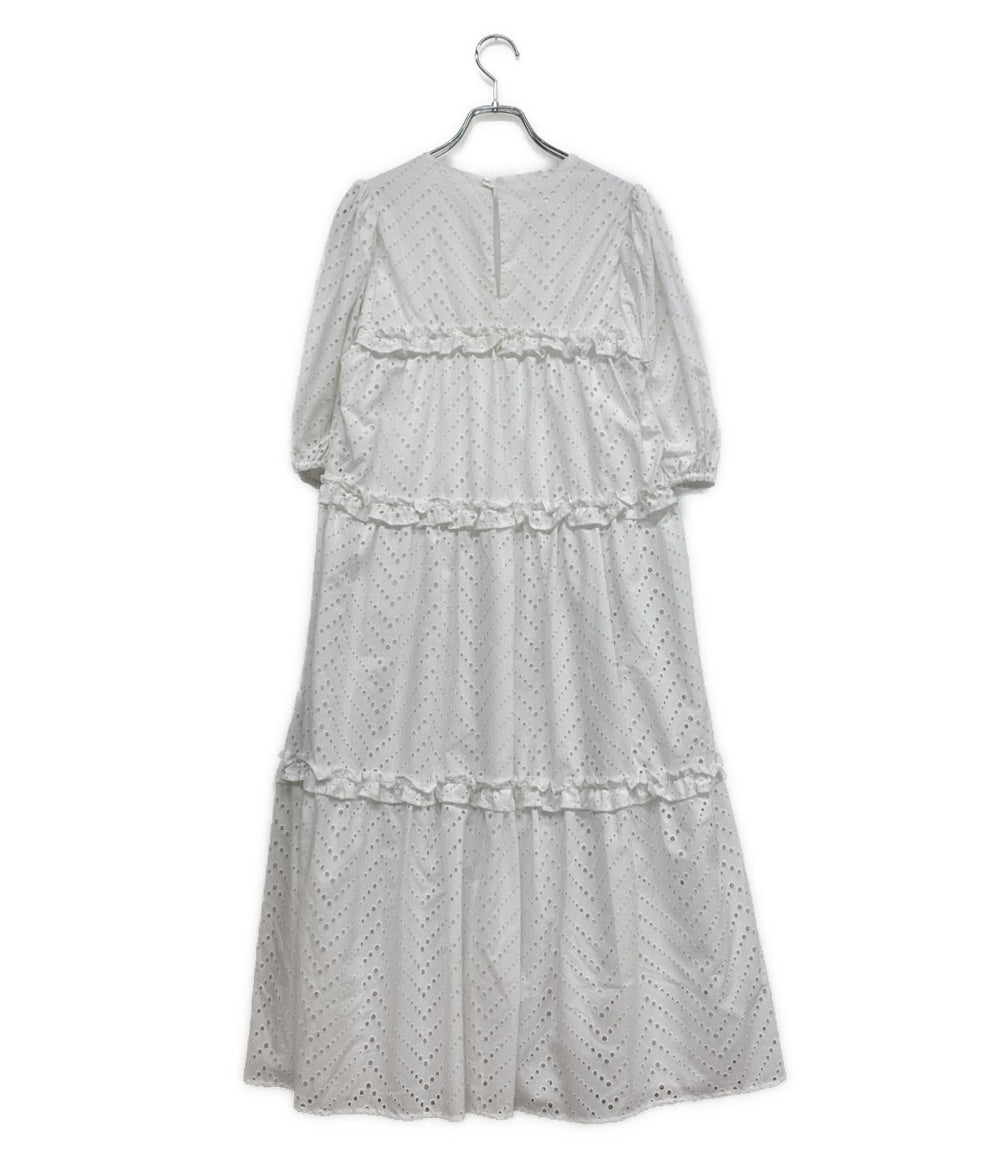 EVA MANN エヴァマン 半袖ワンピース レース B1021BFA358 レディース SIZE 34