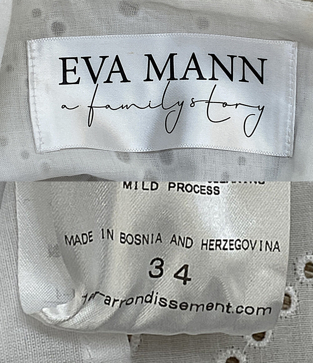 EVA MANN エヴァマン 半袖ワンピース レース B1021BFA358 レディース SIZE 34