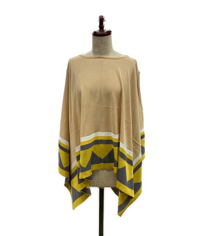 美品 ISSEY MIYAKE ケープ ポンチョ Native Design Poncho 20SS IM02KN786 メンズ SIZE 2 イッセイミヤケ