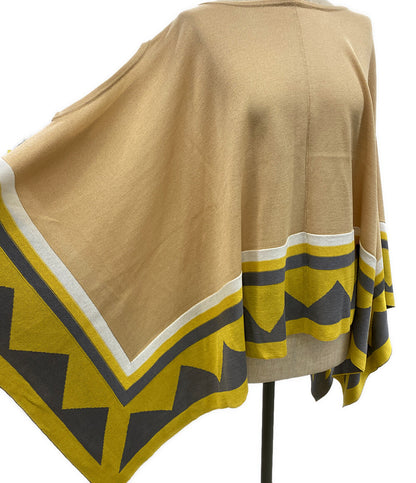 美品 ISSEY MIYAKE ケープ ポンチョ Native Design Poncho 20SS IM02KN786 メンズ SIZE 2 イッセイミヤケ