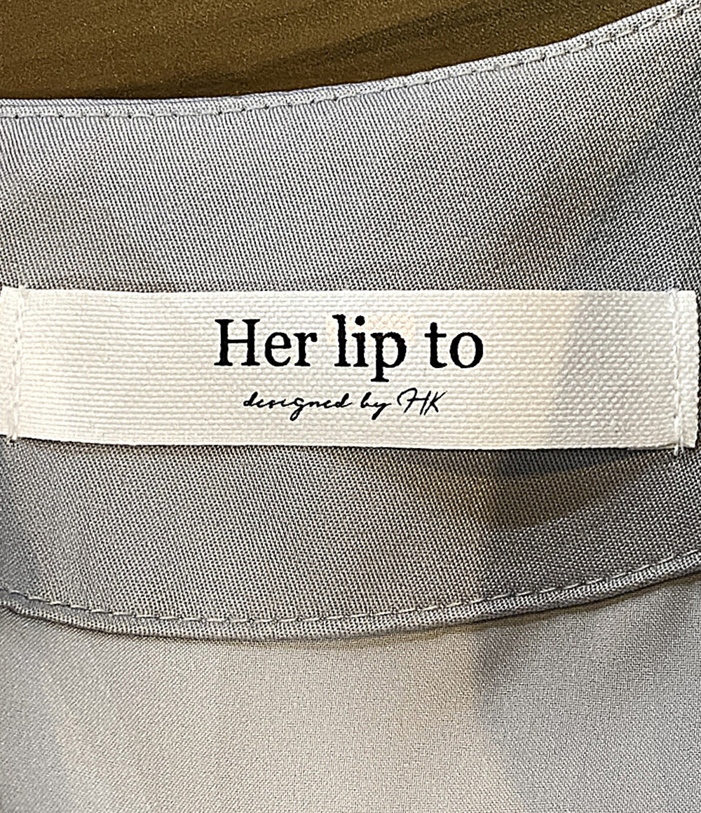 美品 HER LIP TO ハーリップトゥ 長袖ワンピース 1231305041 レディース SIZE S