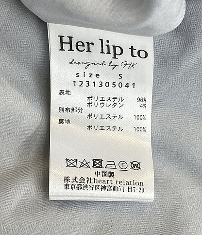 美品 HER LIP TO ハーリップトゥ 長袖ワンピース 1231305041 レディース SIZE S