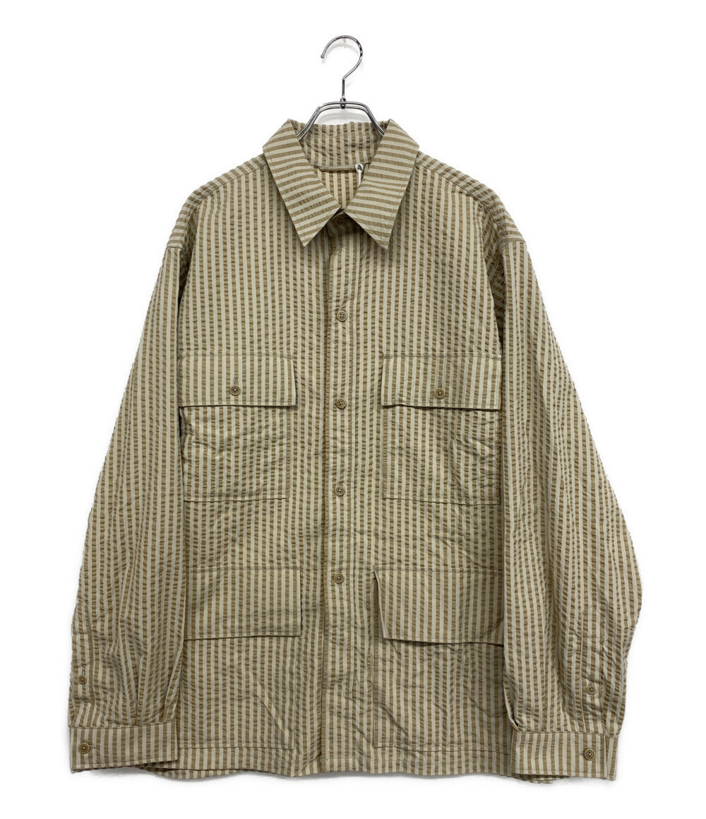 美品 KAPTAIN SUNSHINE キャプテン サンシャイン シャツジャケット 2025SS Safari Shirt Jacket メンズ SIZE 42