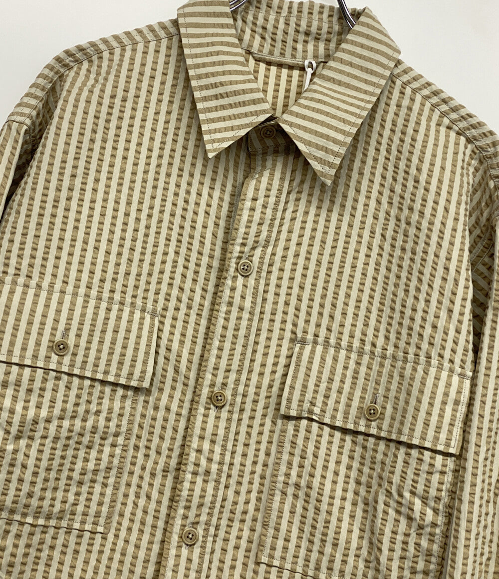 美品 KAPTAIN SUNSHINE キャプテン サンシャイン シャツジャケット 2025SS Safari Shirt Jacket メンズ SIZE 42