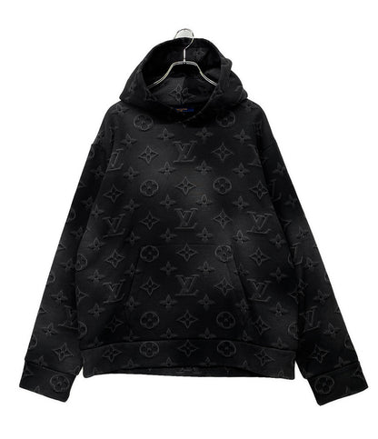 LOUIS VUITTON 3Dモノグラムパーカー スウェット ブラック 21AW メンズ SIZE XL ルイヴィトン