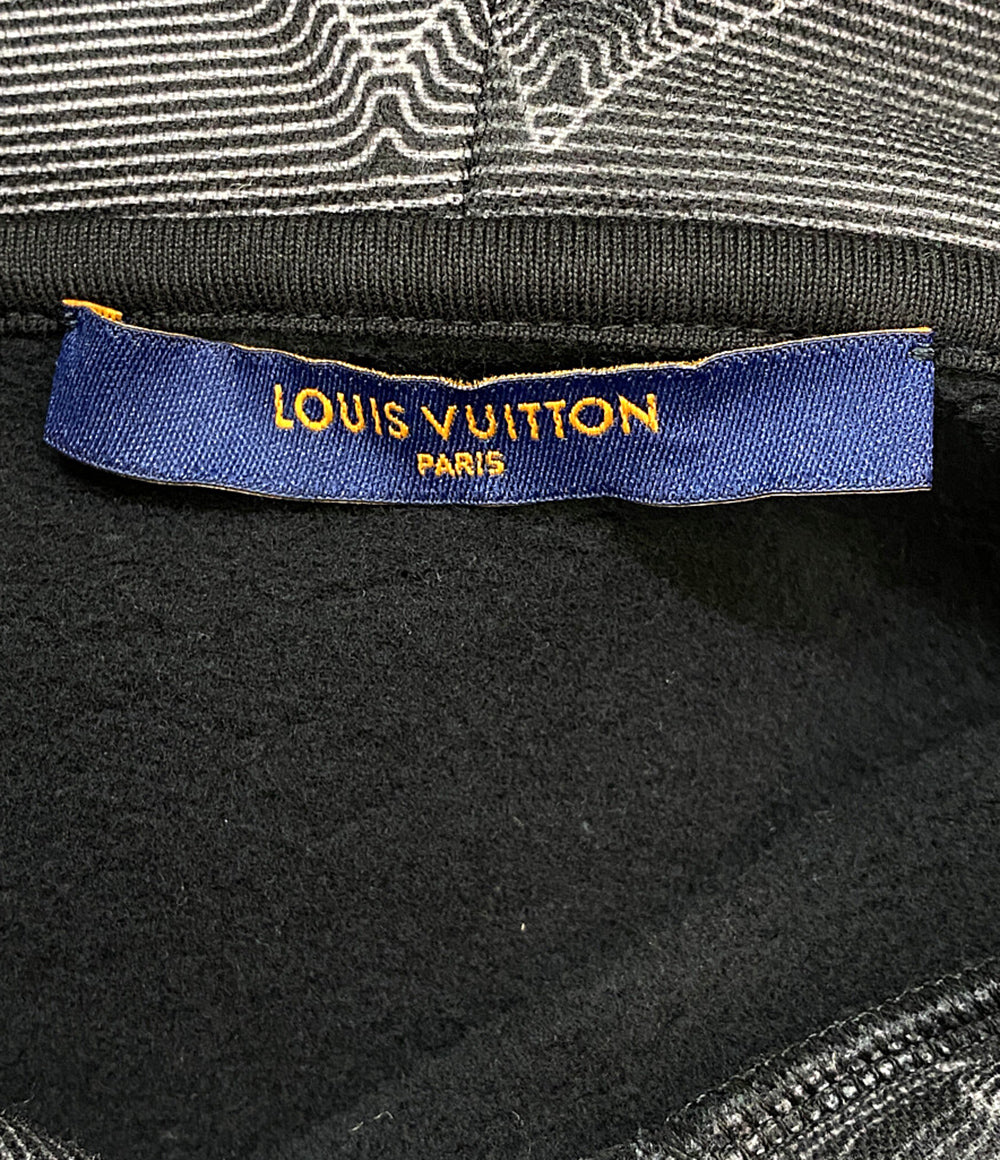 LOUIS VUITTON 3Dモノグラムパーカー スウェット ブラック 21AW メンズ SIZE XL ルイヴィトン