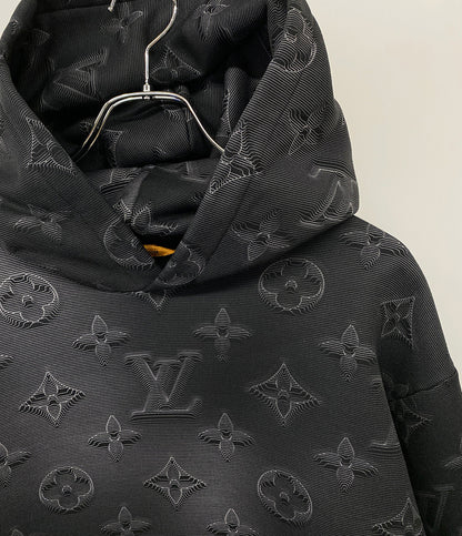 LOUIS VUITTON 3Dモノグラムパーカー スウェット ブラック 21AW メンズ SIZE XL ルイヴィトン