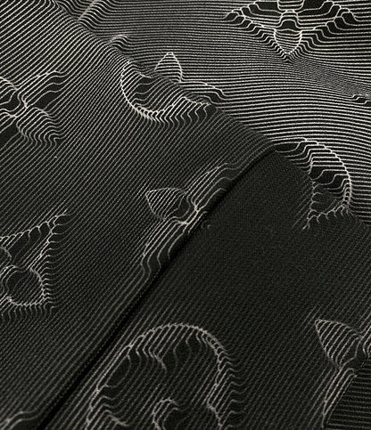 LOUIS VUITTON 3Dモノグラムパーカー スウェット ブラック 21AW メンズ SIZE XL ルイヴィトン