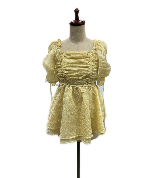 SNIDEL シアーシャーリングブラウス SWFB241143 レディース SIZE ONE スナイデル