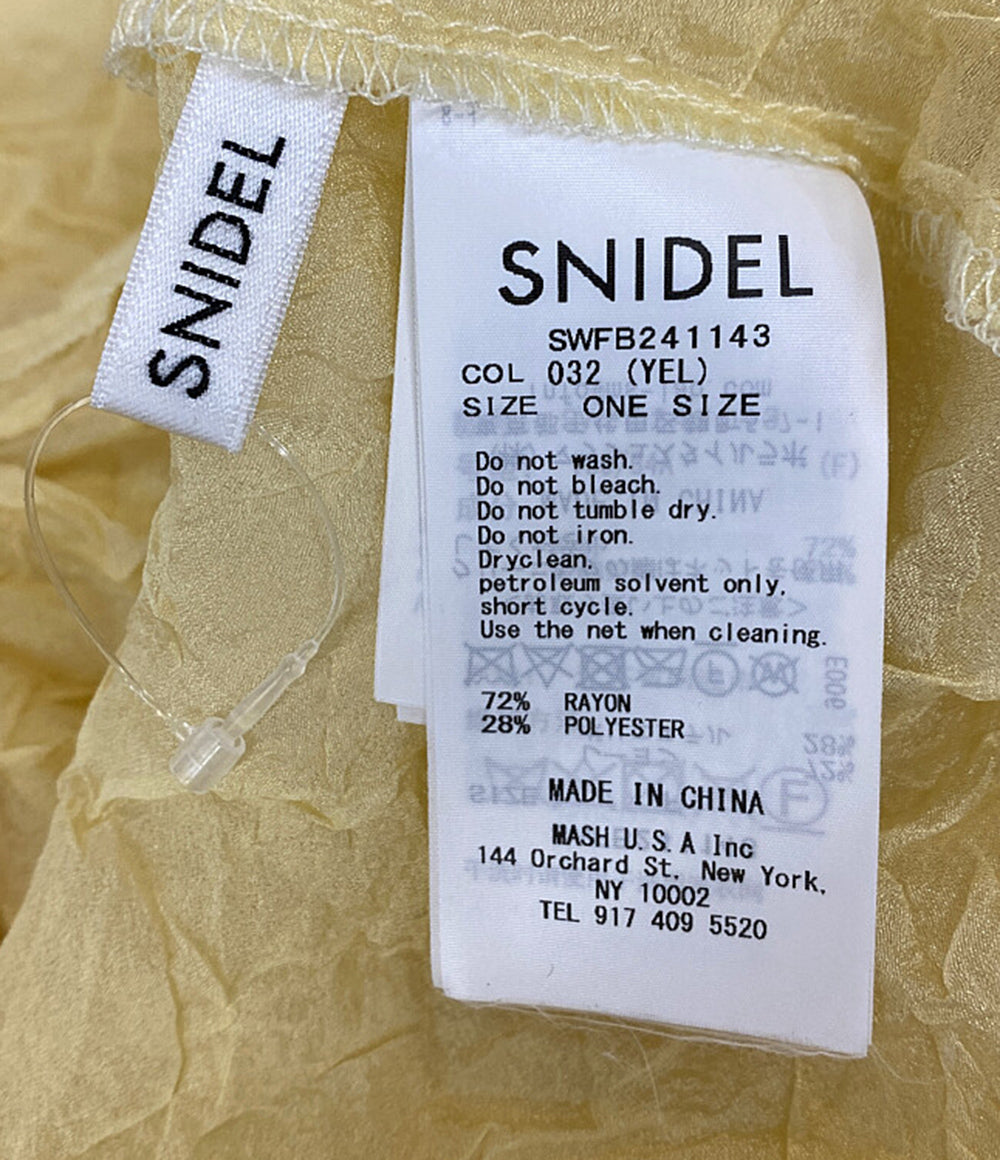 SNIDEL シアーシャーリングブラウス SWFB241143 レディース SIZE ONE スナイデル