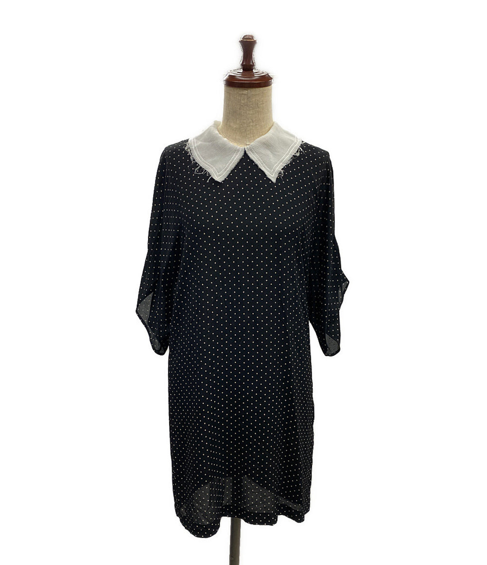 ヌメロヴェントゥーノ 半袖ワンピース ドット柄 襟付き 24SW-H071-5529 レディース SIZE 38 N°21