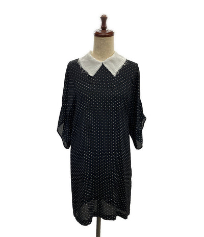 ヌメロヴェントゥーノ 半袖ワンピース ドット柄 襟付き 24SW-H071-5529 レディース SIZE 38 N°21