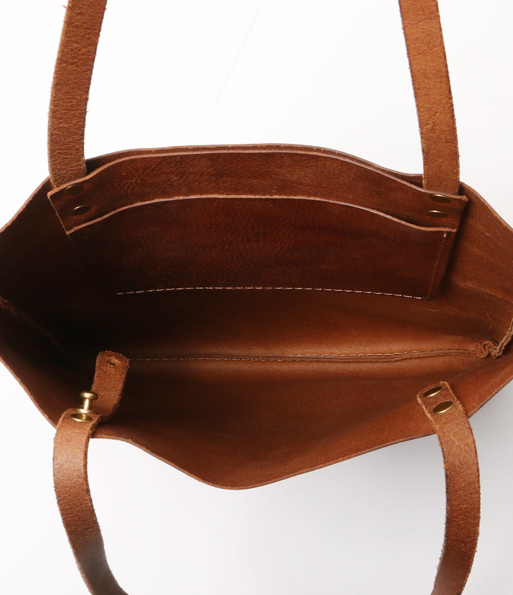 アナロジコ オールレザートート ブラウン メンズ analogico　