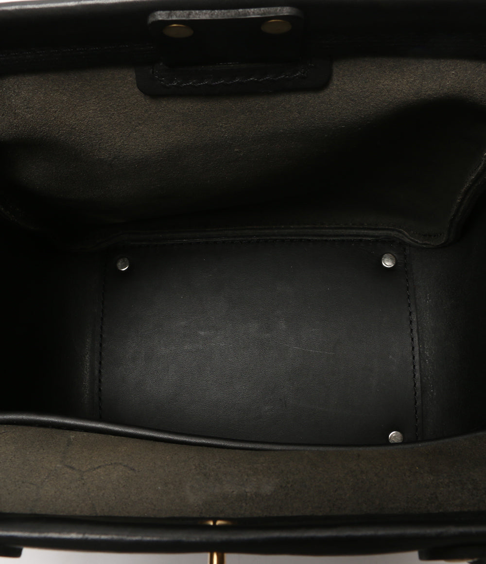 Organ オルガン 2way オールレザースクエアバッグ ブラック レディース