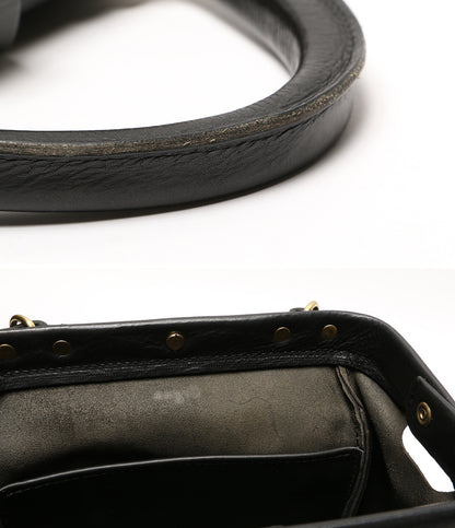 Organ オルガン 2way オールレザースクエアバッグ ブラック レディース