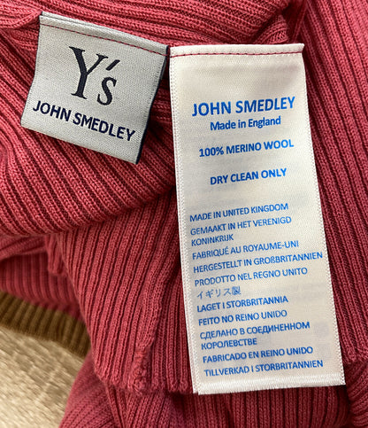 美品 JOHN SMEDLEY×Y's ワイズ リブワンピース ash rose レディース SIZE - ジョンスメドレー