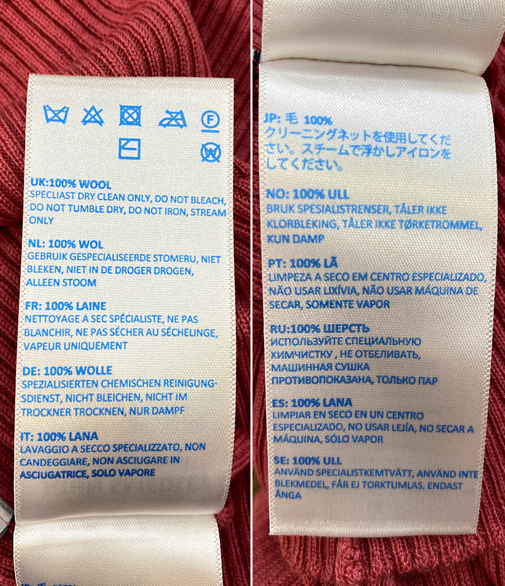 美品 JOHN SMEDLEY×Y's ワイズ リブワンピース ash rose レディース SIZE - ジョンスメドレー