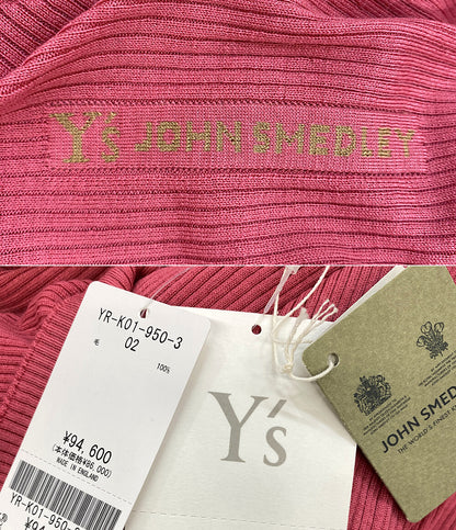 美品 JOHN SMEDLEY×Y's ワイズ リブワンピース ash rose レディース SIZE - ジョンスメドレー