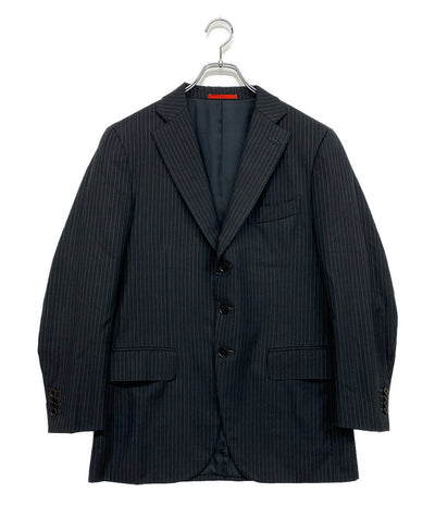 ISAIA Napoli イザイア ナポリ テーラードジャケット ストライプ メンズ SIZE 48