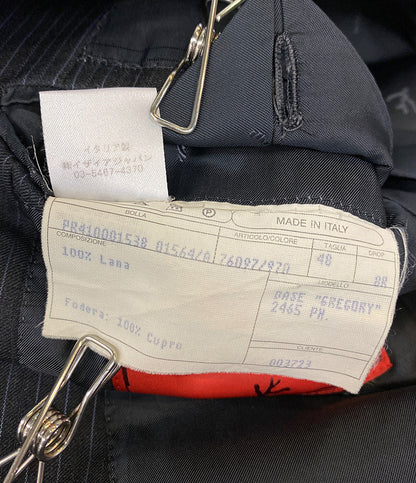 ISAIA Napoli イザイア ナポリ テーラードジャケット ストライプ メンズ SIZE 48