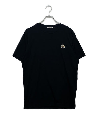 モンクレール  半袖Ｔシャツ front logo patch ブラック      メンズ SIZE M  MONCLER