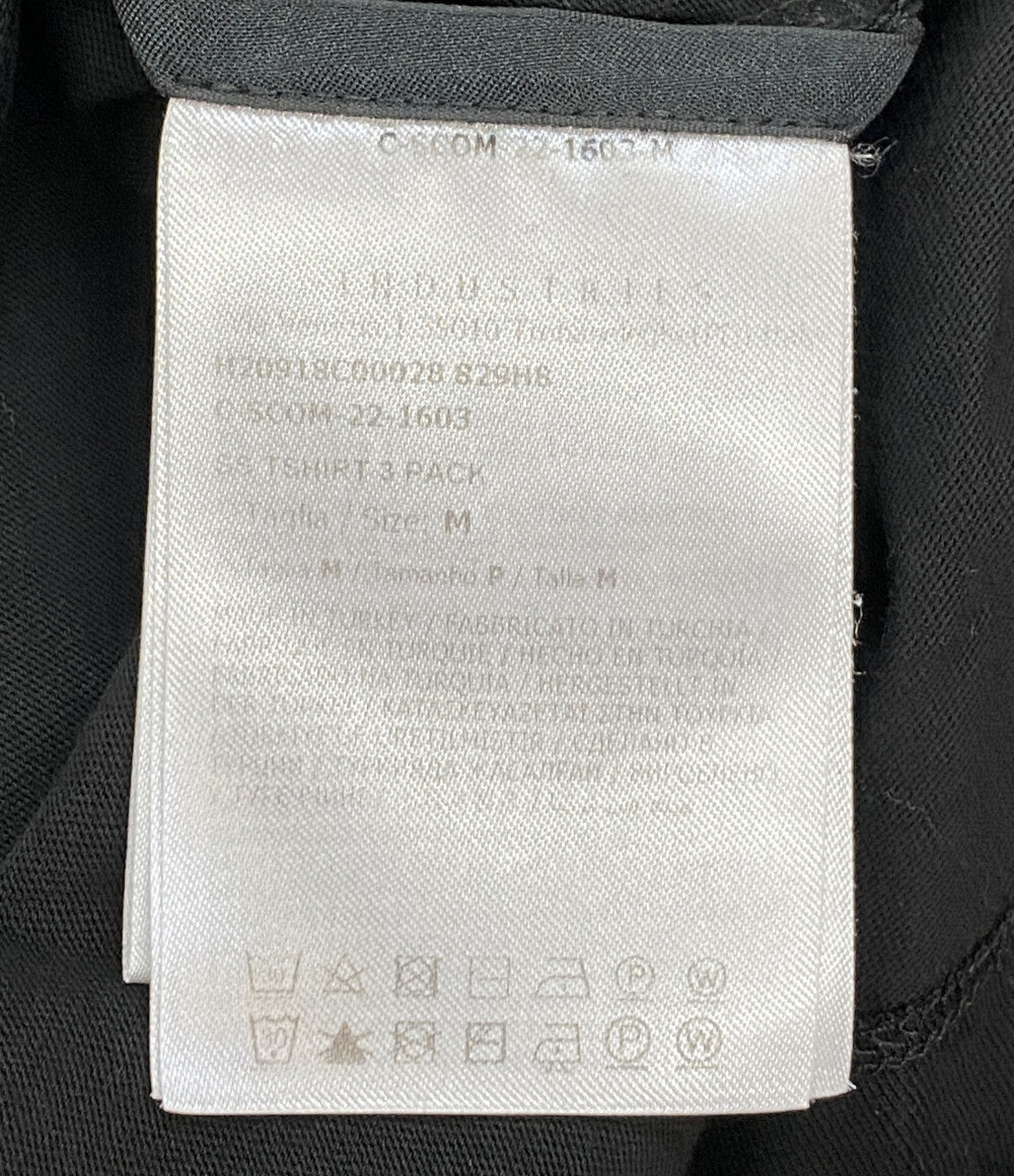 モンクレール  半袖Ｔシャツ front logo patch ブラック      メンズ SIZE M  MONCLER