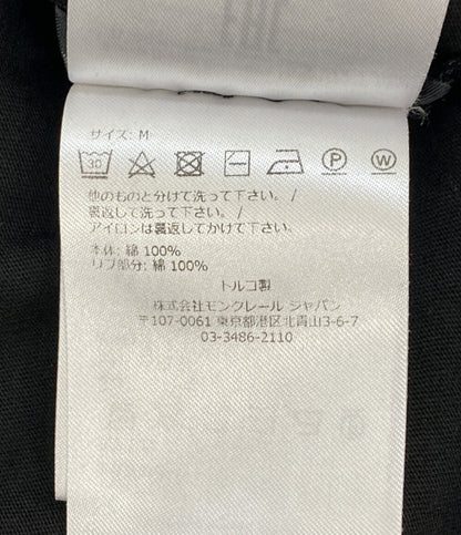 モンクレール  半袖Ｔシャツ front logo patch ブラック      メンズ SIZE M  MONCLER