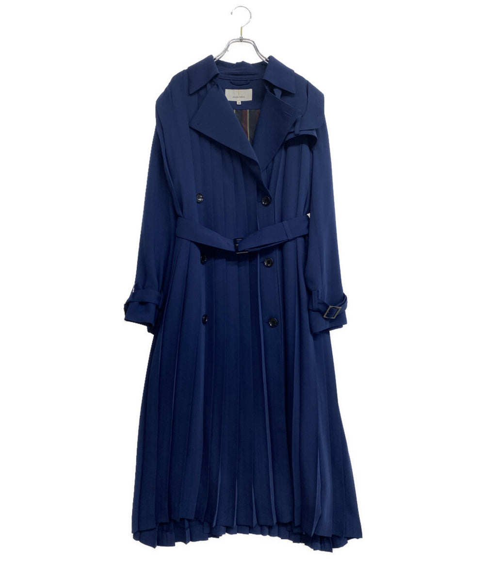 AKIRANAKA アキラナカ プリーツトレンチコート AW1642NV レディース SIZE 38