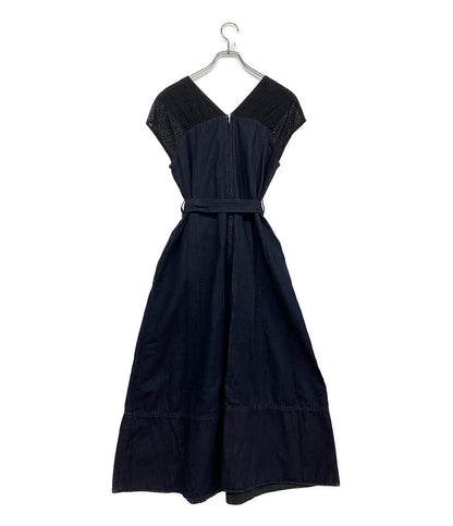 LOKITHO ロキト ワンピース 切替 DENIM SHOULDER LACE DRESS レディース SIZE 1
