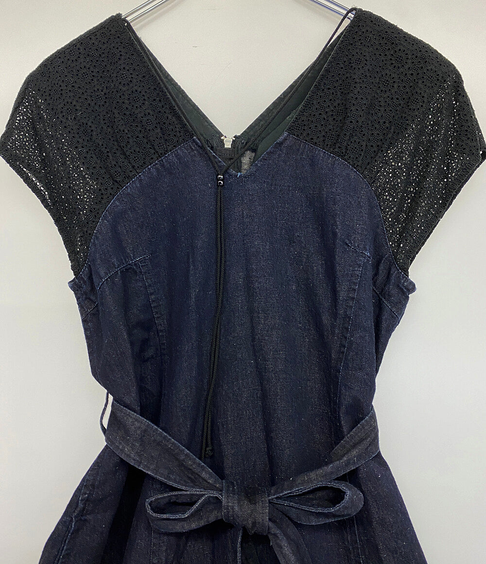 LOKITHO ロキト ワンピース 切替 DENIM SHOULDER LACE DRESS レディース SIZE 1