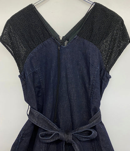 LOKITHO ロキト ワンピース 切替 DENIM SHOULDER LACE DRESS レディース SIZE 1