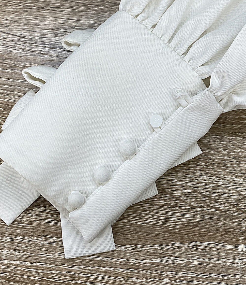 shirocon yori シロコン ヨリ リボンカフスブラウス 長袖 SC2221-013SP-2 レディース SIZE 38