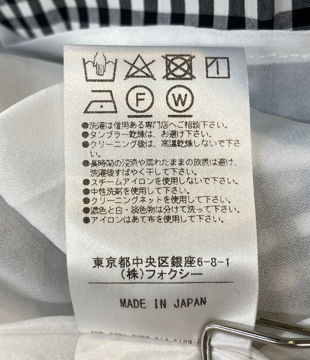 美品 foxey new york ノースリーブワンピース ギンガムチェック レディース SIZE 38 フォクシー ニューヨーク