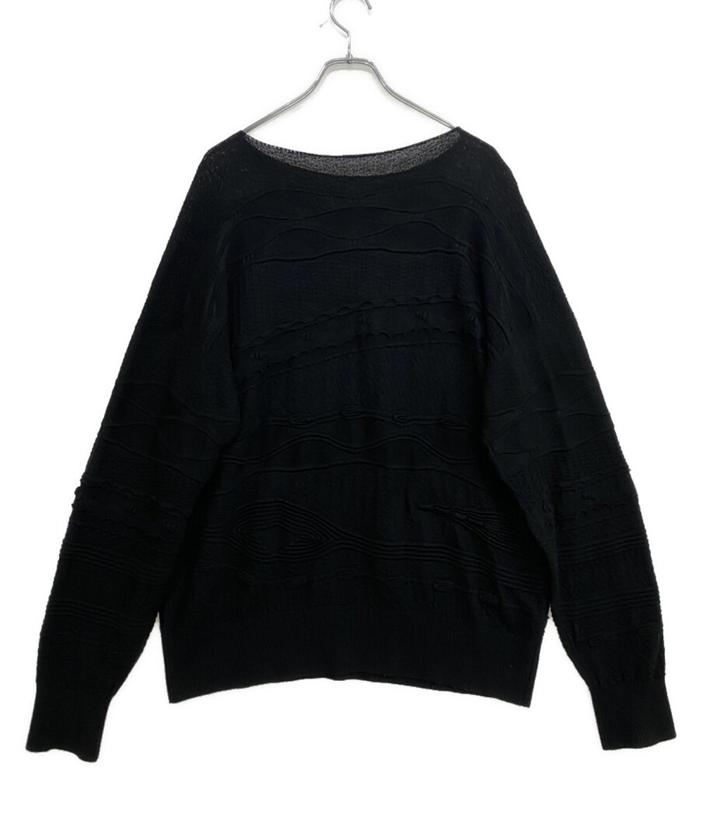 SULVAM 長袖ニット ブラック S0-K09-870 メンズ SIZE M サルバム