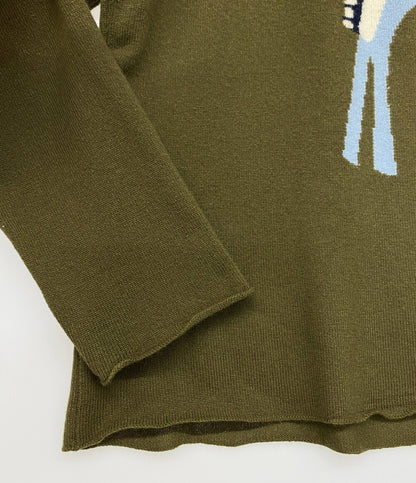 ルシアンペラフィネ 長袖ニット グリーン メンズ SIZE S lucien pellat-finet