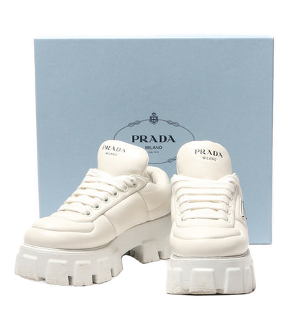 プラダ  スニーカー モノリスパテッドナッパレザー      レディース SIZE 38  PRADA