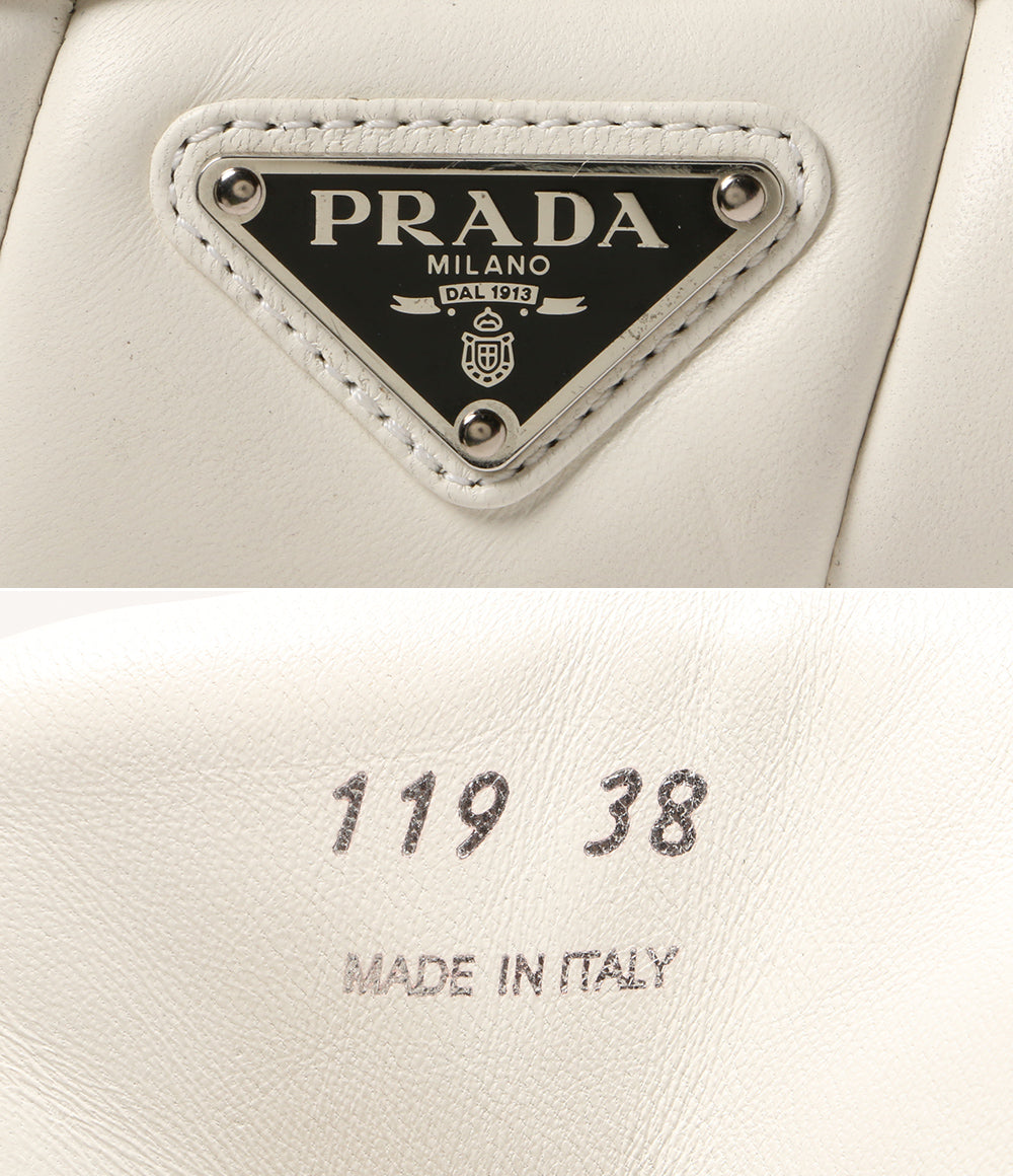 プラダ  スニーカー モノリスパテッドナッパレザー      レディース SIZE 38  PRADA