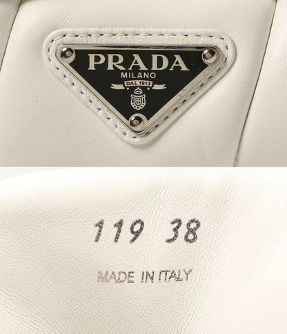 プラダ  スニーカー モノリスパテッドナッパレザー      レディース SIZE 38  PRADA