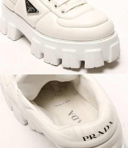 プラダ  スニーカー モノリスパテッドナッパレザー      レディース SIZE 38  PRADA