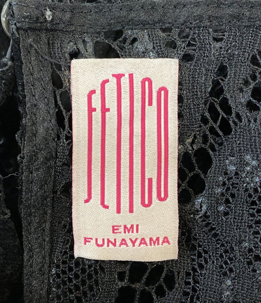 美品 FETICO フェティコ レースボウタイカットソー FTC234-0102 レディース SIZE 1