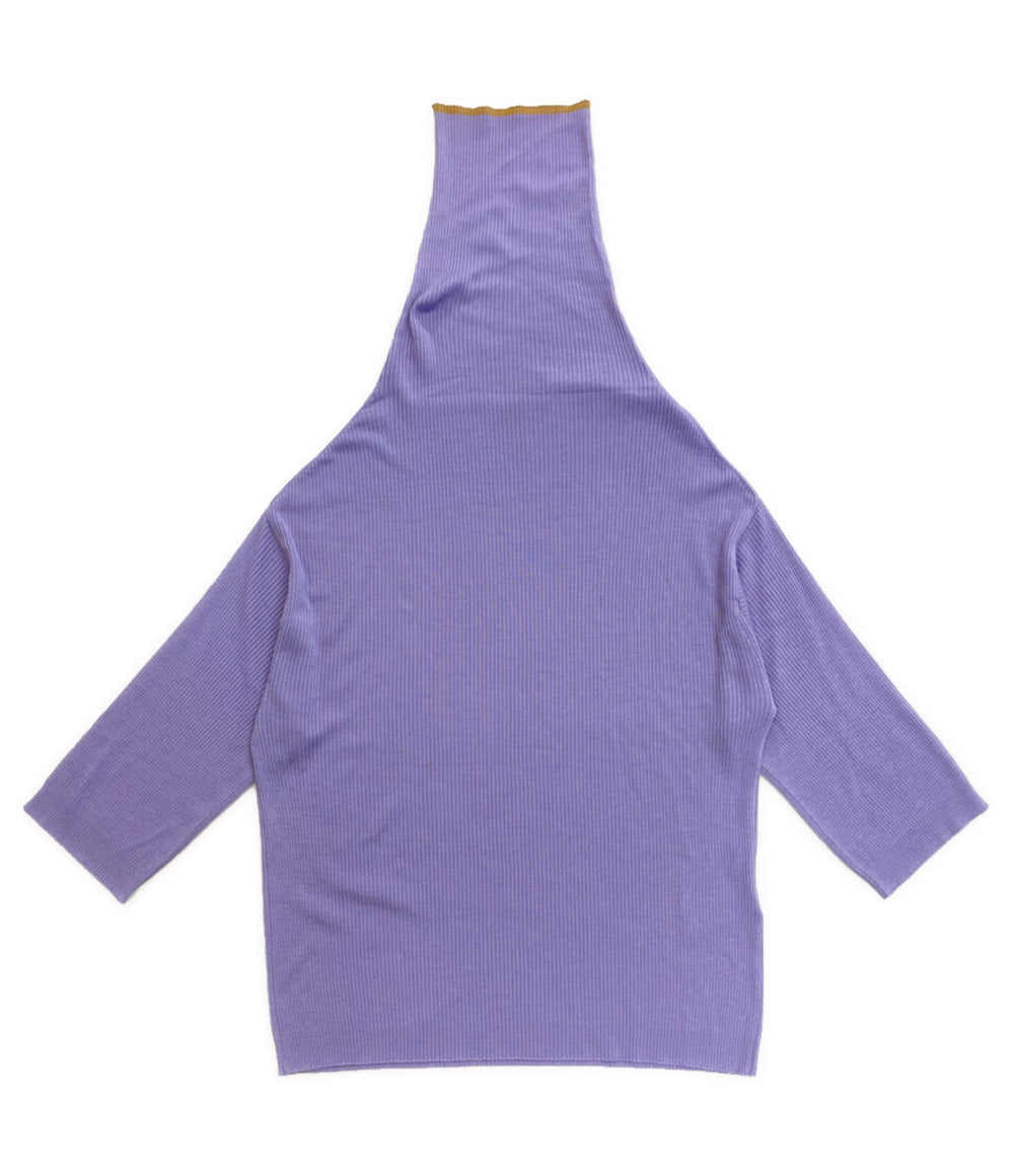 美品 JOHN SMEDLEY×Y's ジョン スメドレー 長袖ニット cosmic violet YR-K02-950-2 レディース SIZE - ワイズ