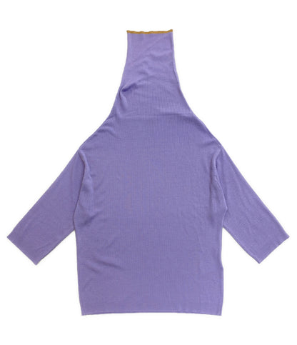 美品 JOHN SMEDLEY×Y's ジョン スメドレー 長袖ニット cosmic violet YR-K02-950-2 レディース SIZE - ワイズ