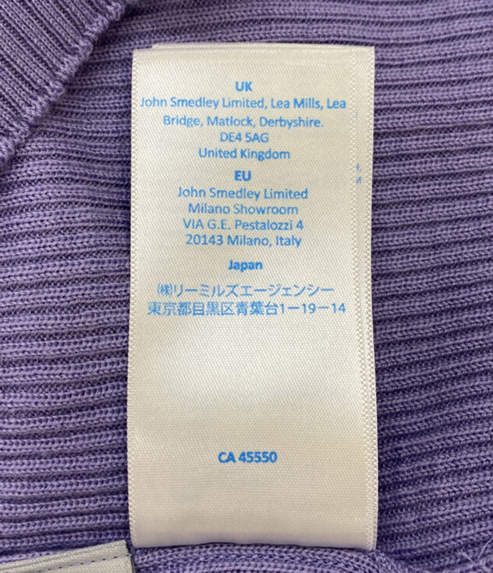 美品 JOHN SMEDLEY×Y's ジョン スメドレー 長袖ニット cosmic violet YR-K02-950-2 レディース SIZE - ワイズ