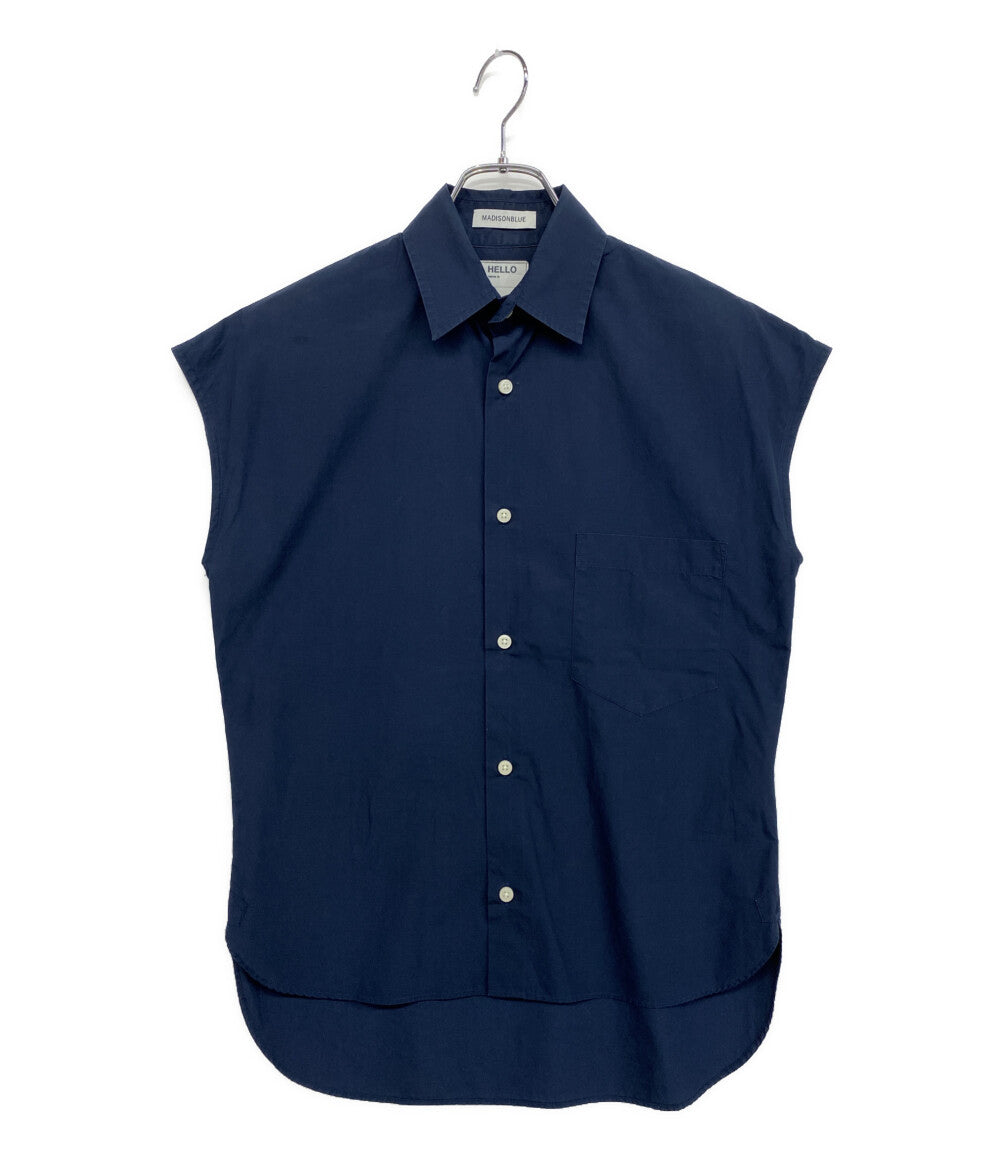 MADISONBLUE マディソンブルー ノースリーブシャツ ネイビー MB999-5745 レディース SIZE XXS
