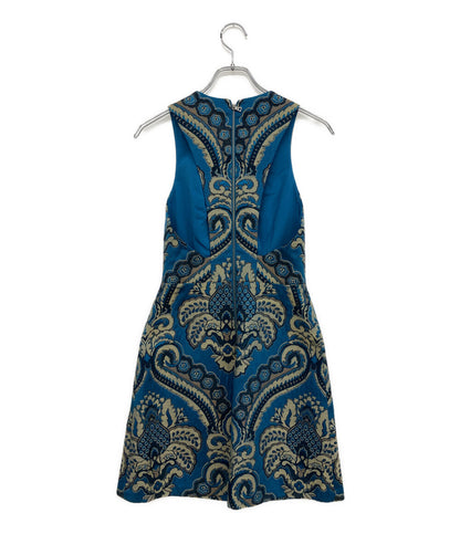 alice ＋ olivia ノースリーブワンピース ジャカードペイズリー 65161-1-11051 レディース SIZE 2 アリスアンドオリビア