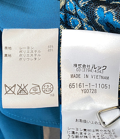 alice ＋ olivia ノースリーブワンピース ジャカードペイズリー 65161-1-11051 レディース SIZE 2 アリスアンドオリビア