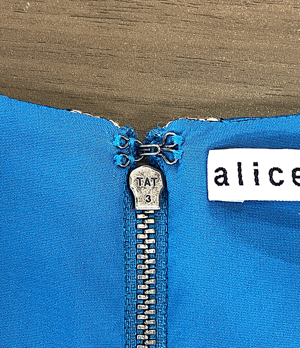 alice ＋ olivia ノースリーブワンピース ジャカードペイズリー 65161-1-11051 レディース SIZE 2 アリスアンドオリビア