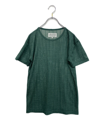 メゾンマルジェラ 美品 カットソー S51GC0498 メッシュ グリーン レディース SIZE XL Maison Margiela