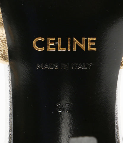 CELINE サンダル シルバー×ゴールド レディース SIZE 37 セリーヌ